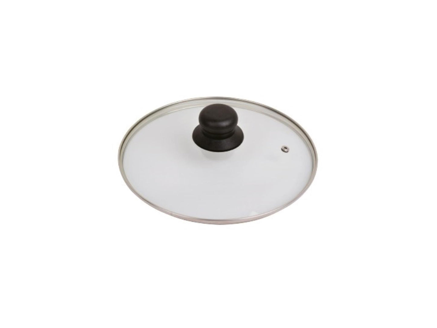Coperchio in vetro HHCP con anello in acciaio inox 28 cm