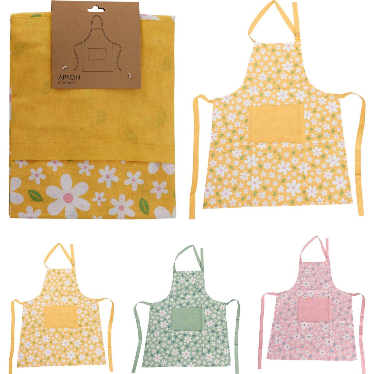 Grembiule da cucina Home Styling fiori 84x60 cm