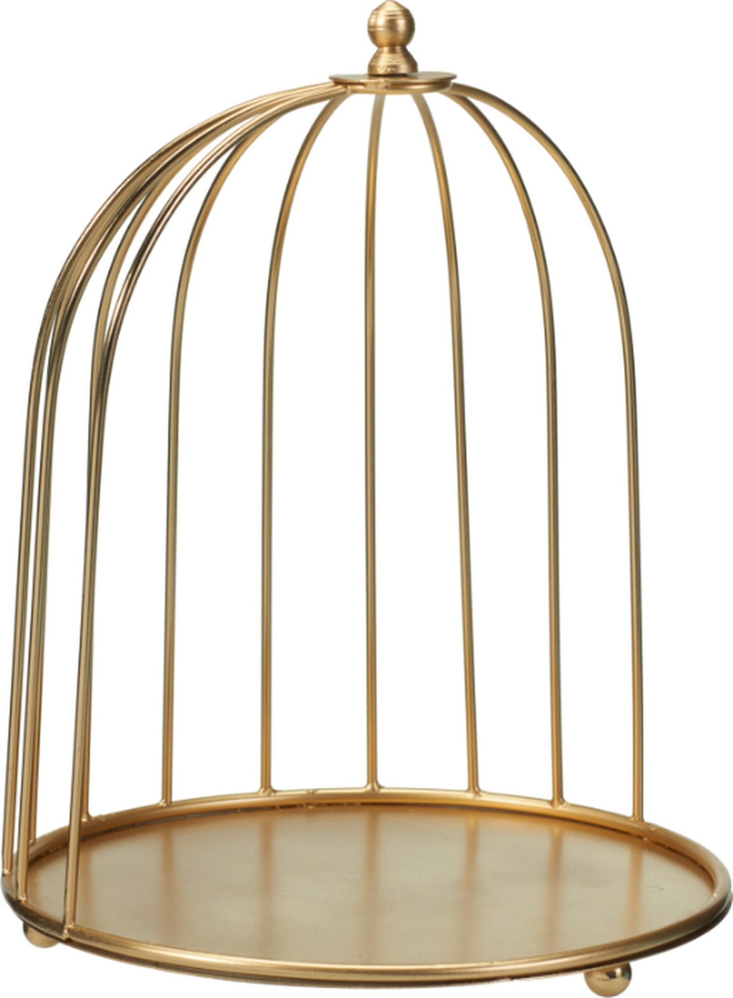 Gabbia decorativa per la casa 26 cm oro
