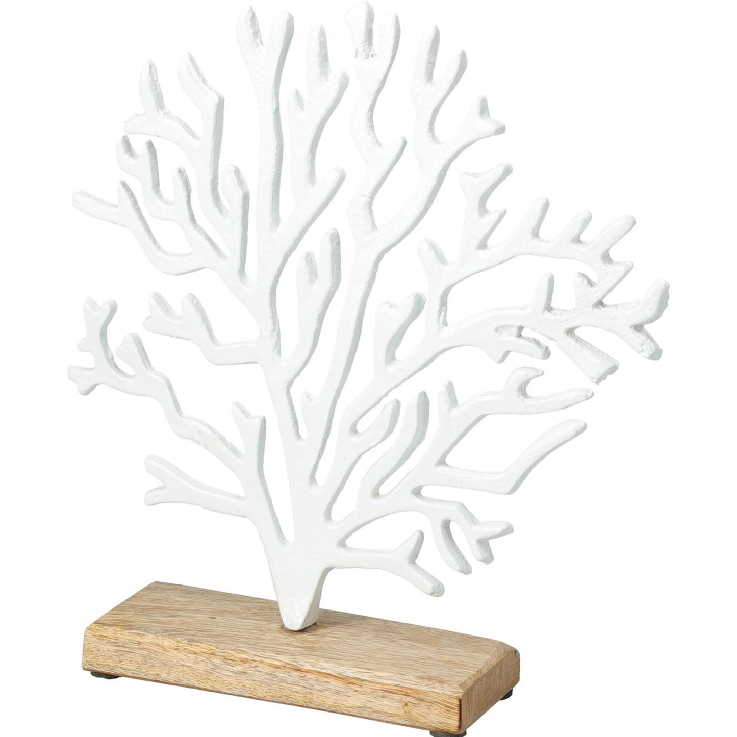 Home styling corallo in metallo su base 24x6x27cm