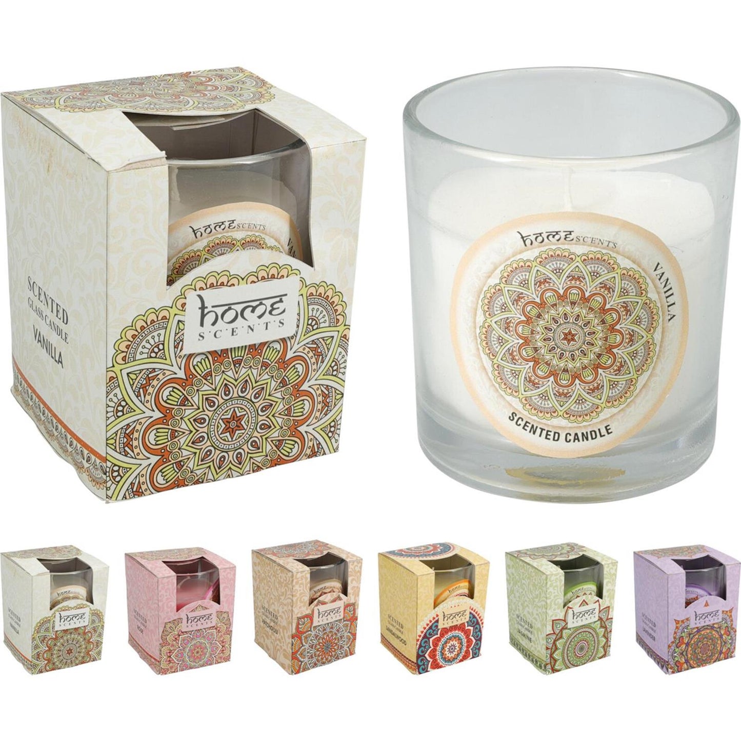 Candela profumata in vaso 8 cm karma