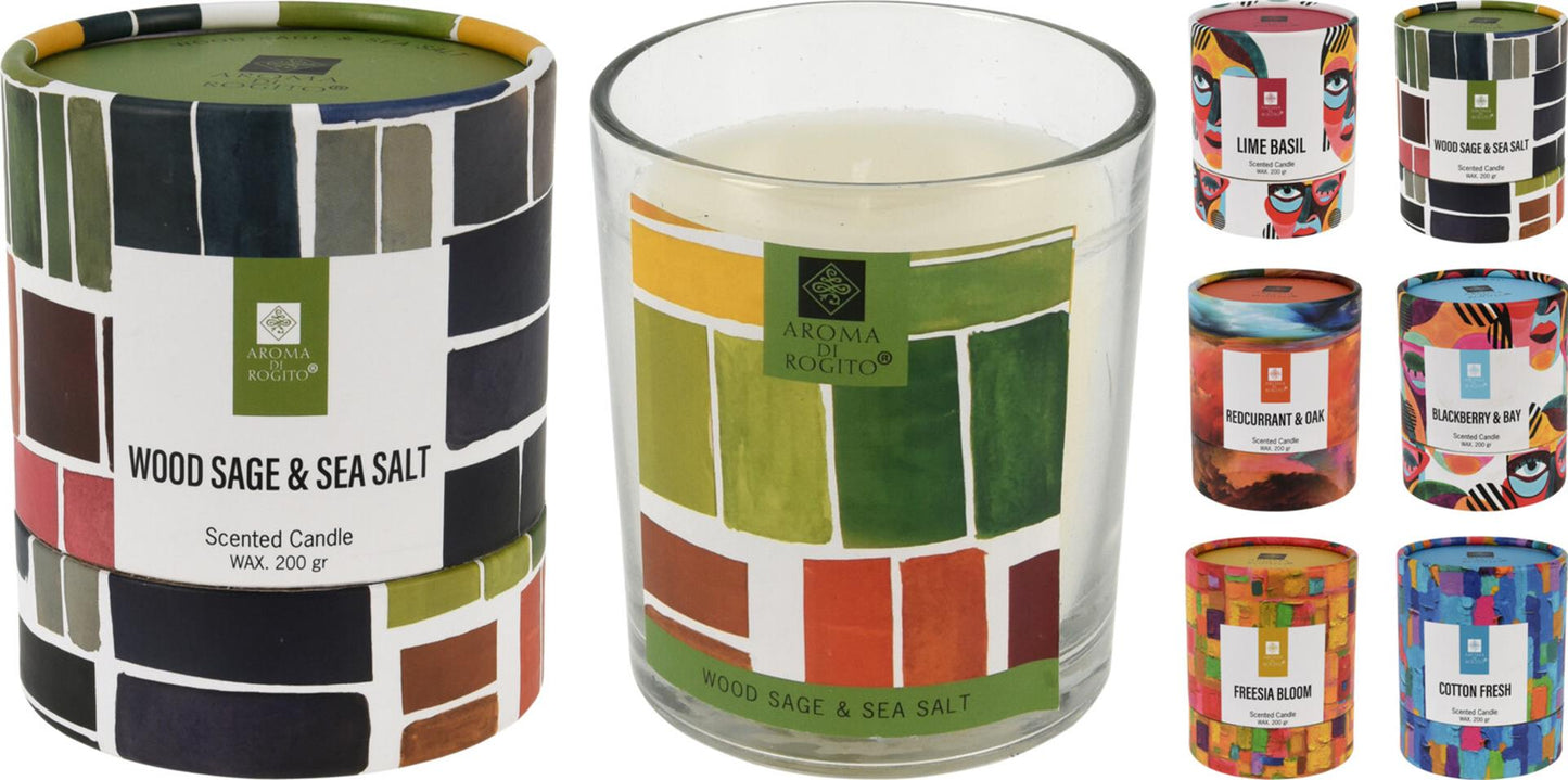Candela profumata per l'home styling in vetro, 8x9 cm