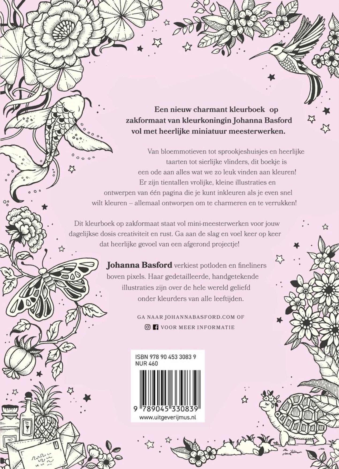 Kluitman mus creatief - inktrijk - johanna basford - een kleurboek vol mini-meesterwerken