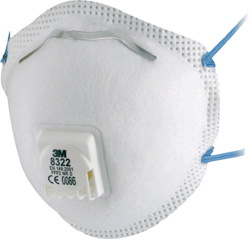 Maschera antipolvere da 3 m | ffp2 v nr d | con valvola di espirazione | 10 pezzi - 7100010817 7100010817