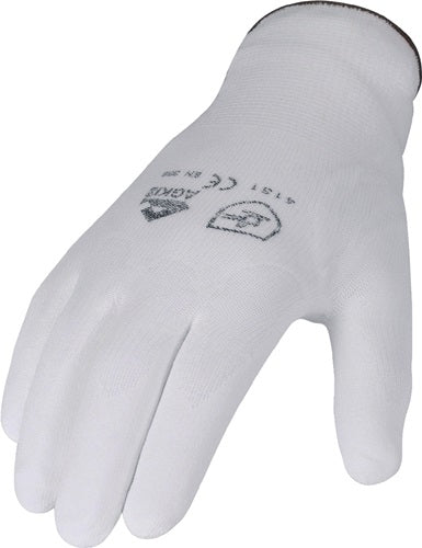 Guante asatex | talla 9 blanco | y 388 psa categoría ii | nailon con poliuretano | 12 pares - 3700 9 70 3700 9 70