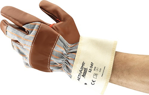 Guante Ansell | talla 10 marrón | jersey bw m.nitrilo | y 388 psa categoría ii | 12 pares - 52-547-10 52-547-10