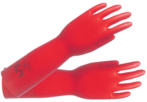 Guante químico Ansell | talla 9 rojo | y 388, y 374, iso 9001 | categoría psa iii | 12 pares - 37-900-9 37-900-9