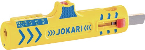 Herramienta pelacables Jokari | longitud total 124 mm | rango de trabajo d. 8,0-13,0 mm | 0,2-4,0 mm² (cable) | 1 pieza - 30155 - 30155