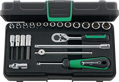 Set di prese Stahlwille 6k 1 4
