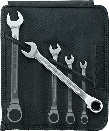 Set di chiavi combinate a cricchetto Stahlwille da 5 pezzi