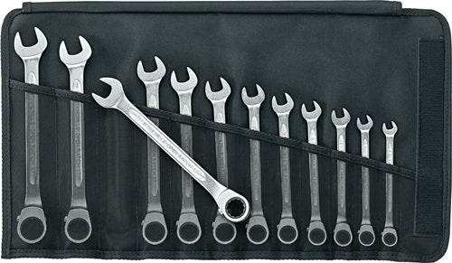Set di chiavi combinate a cricchetto Stahlwille da 12 pezzi