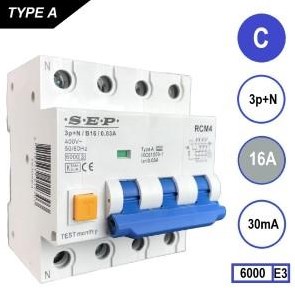 Disyuntor diferencial 16a c kar 30ma 4p sep - 4518117