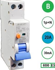 Interruttore differenziale 20a b carrello 30ma 2p sep - 4518100