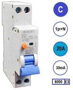 Disyuntor diferencial 20a c cart 30ma 2p sep - 4518105