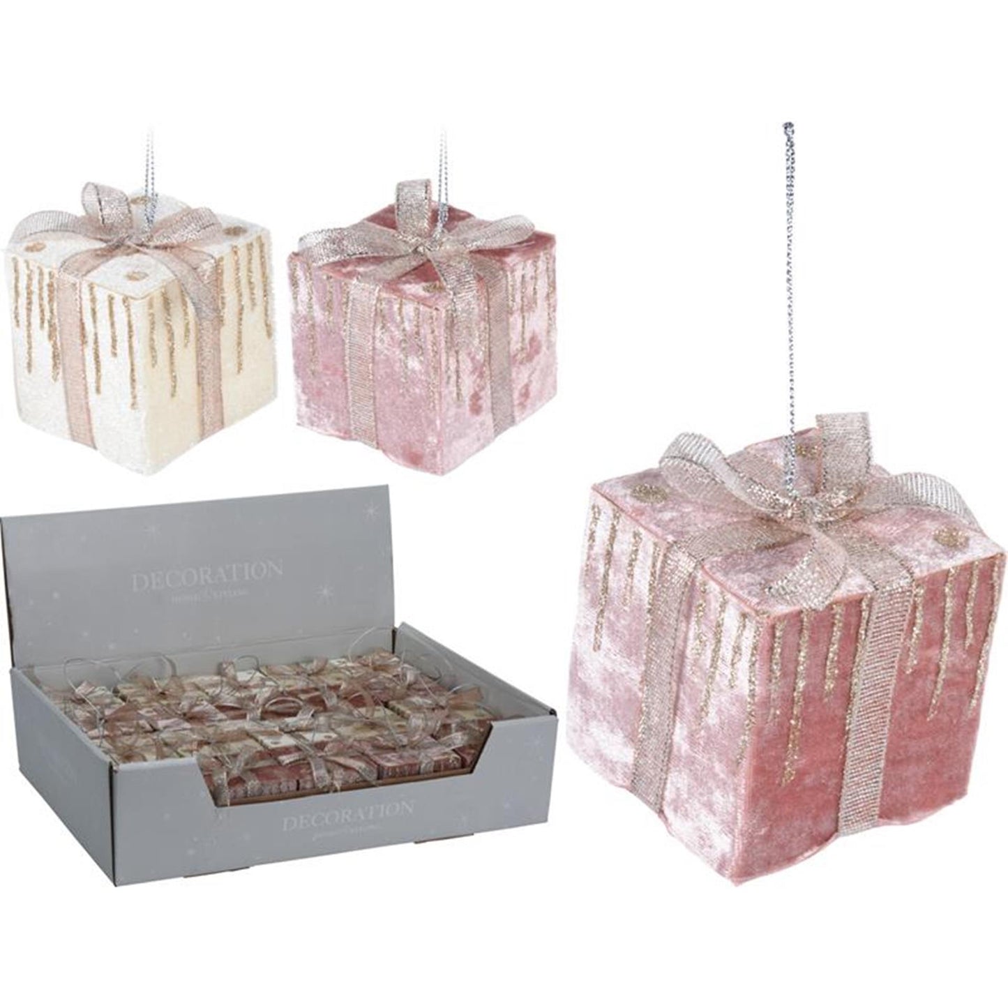 Percha Home Styling regalo terciopelo 7cm rosa