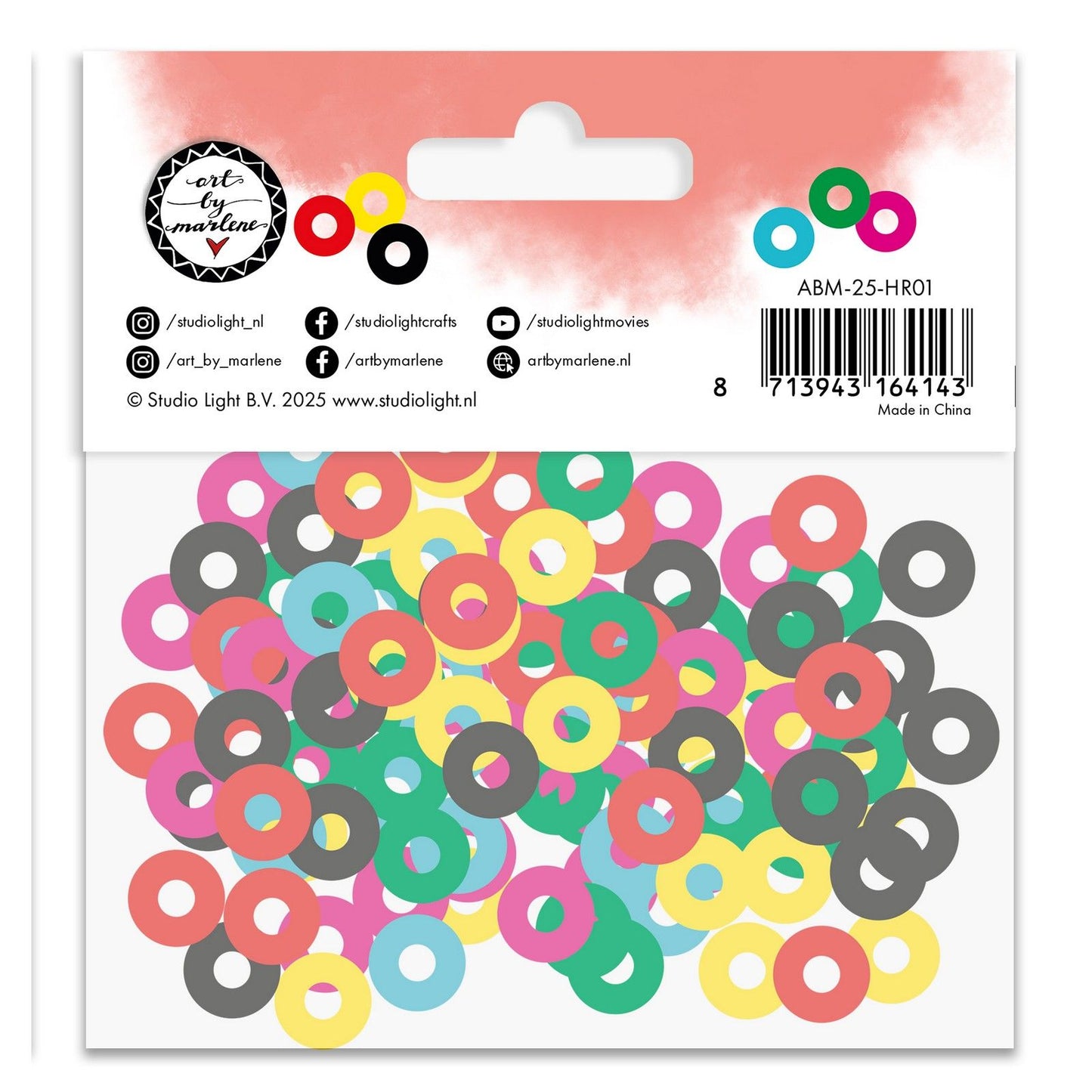 Luz de estudio • arte de marlene refuerzos de agujeros color confeti