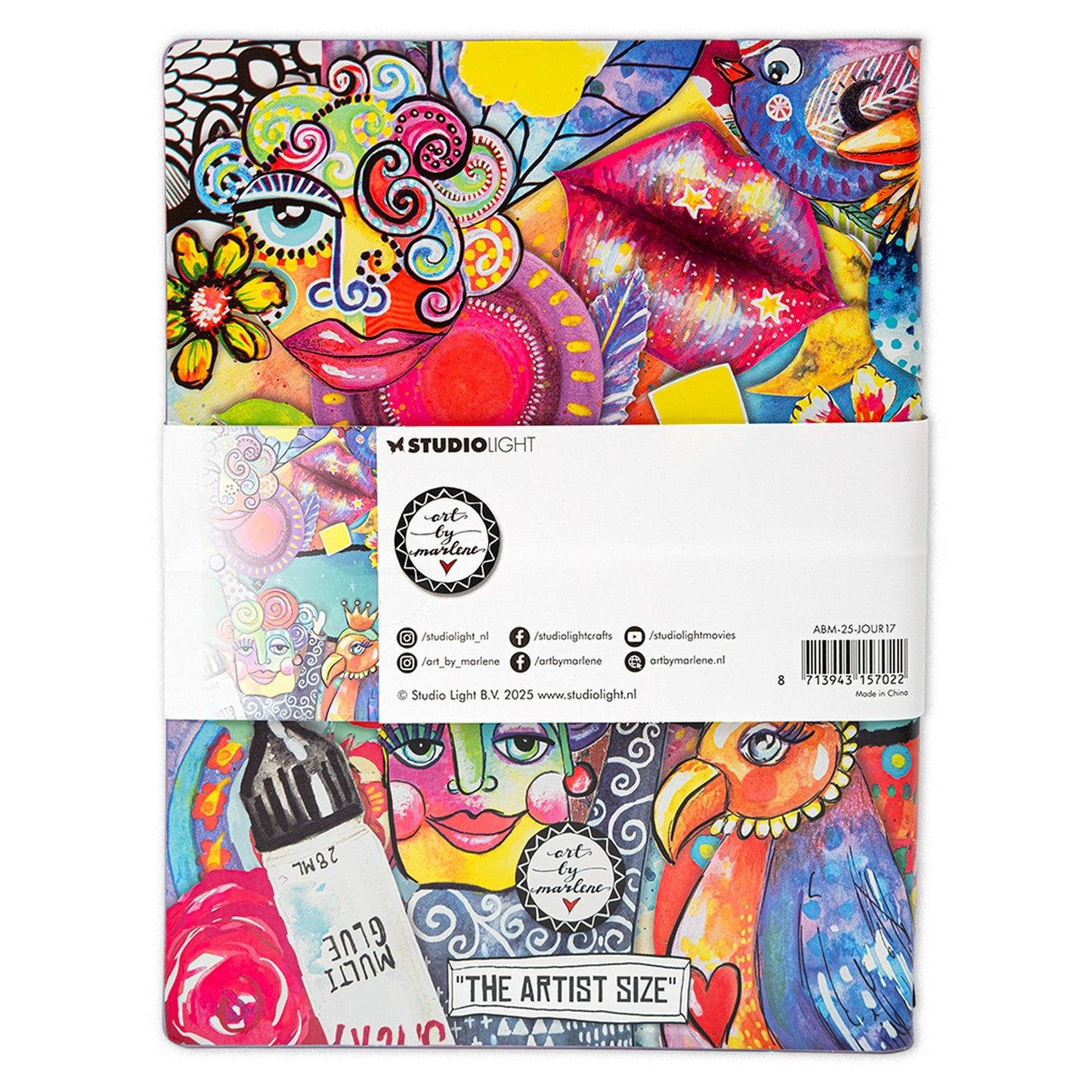 Luce da studio • arte di marlene art journal formato artista, 20 fogli