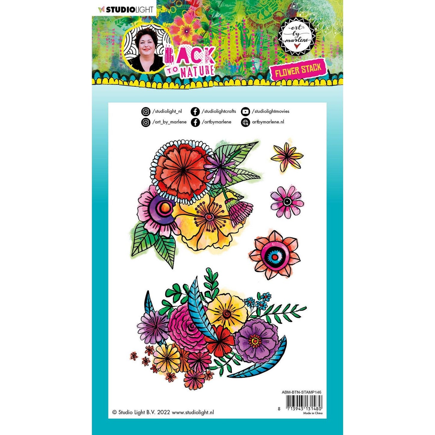 Luce da studio • pila di fiori con timbro trasparente ritorno alla natura