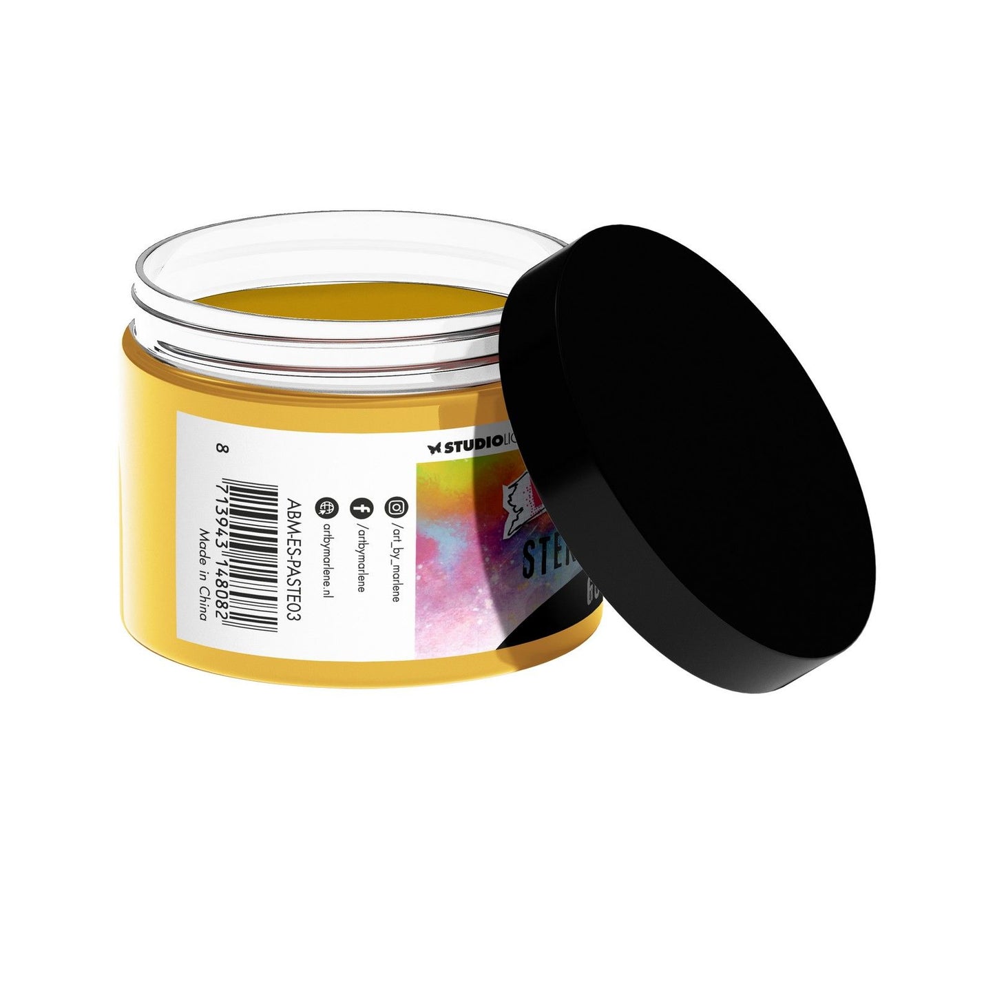 Studio light • Essentials stencil in pasta color oro metallizzato