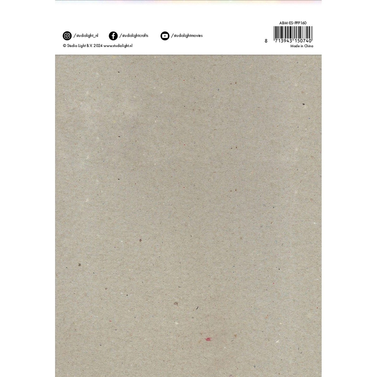 Studio light • collezione di elementi essenziali con motivi e sfumature di blocco di carta