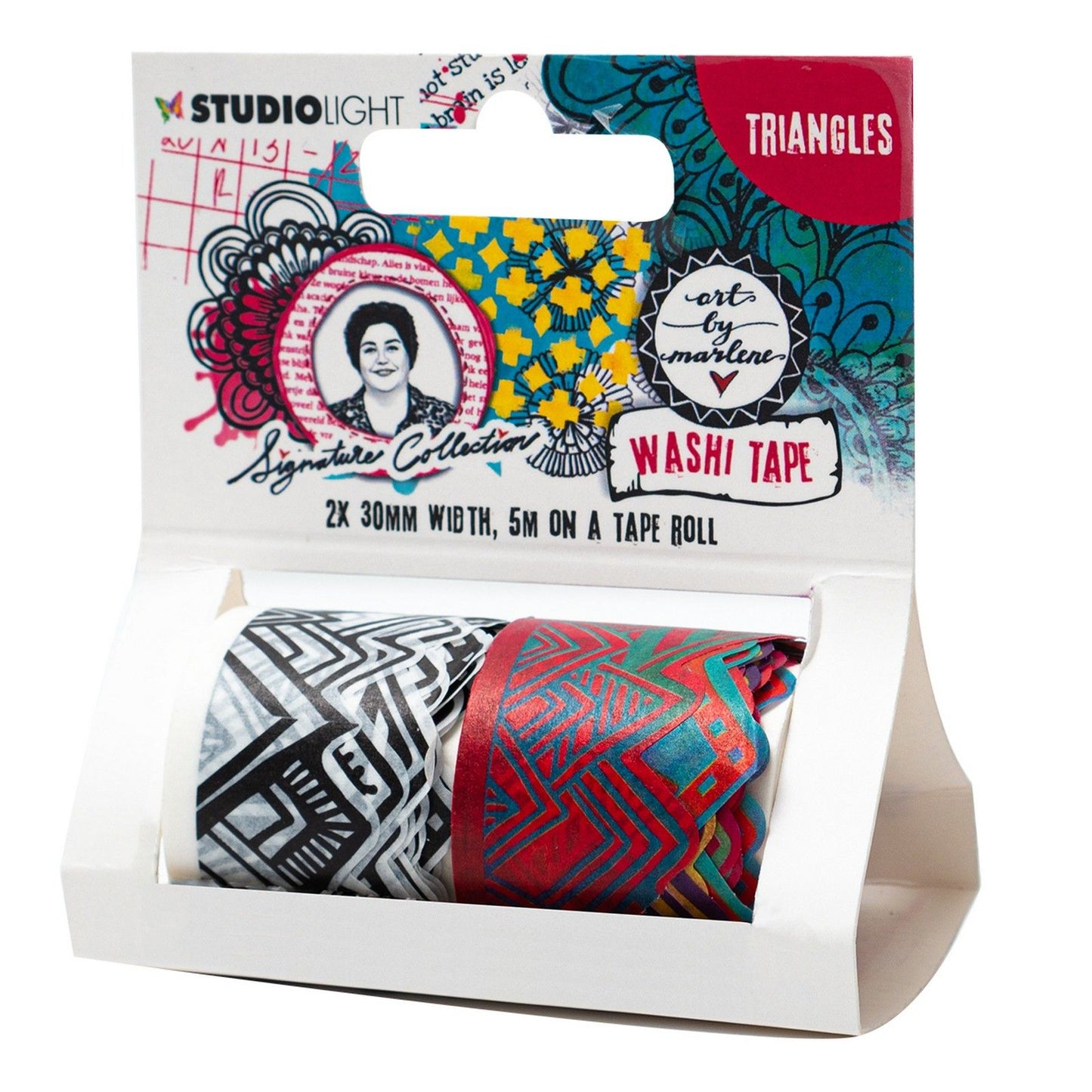 Studio light • triangoli di nastro washi della collezione firmata