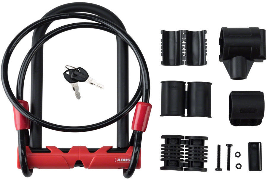 Candado en U Abus Ultimate 420 140 incl. Cable de bucle cobra y soporte de entrada