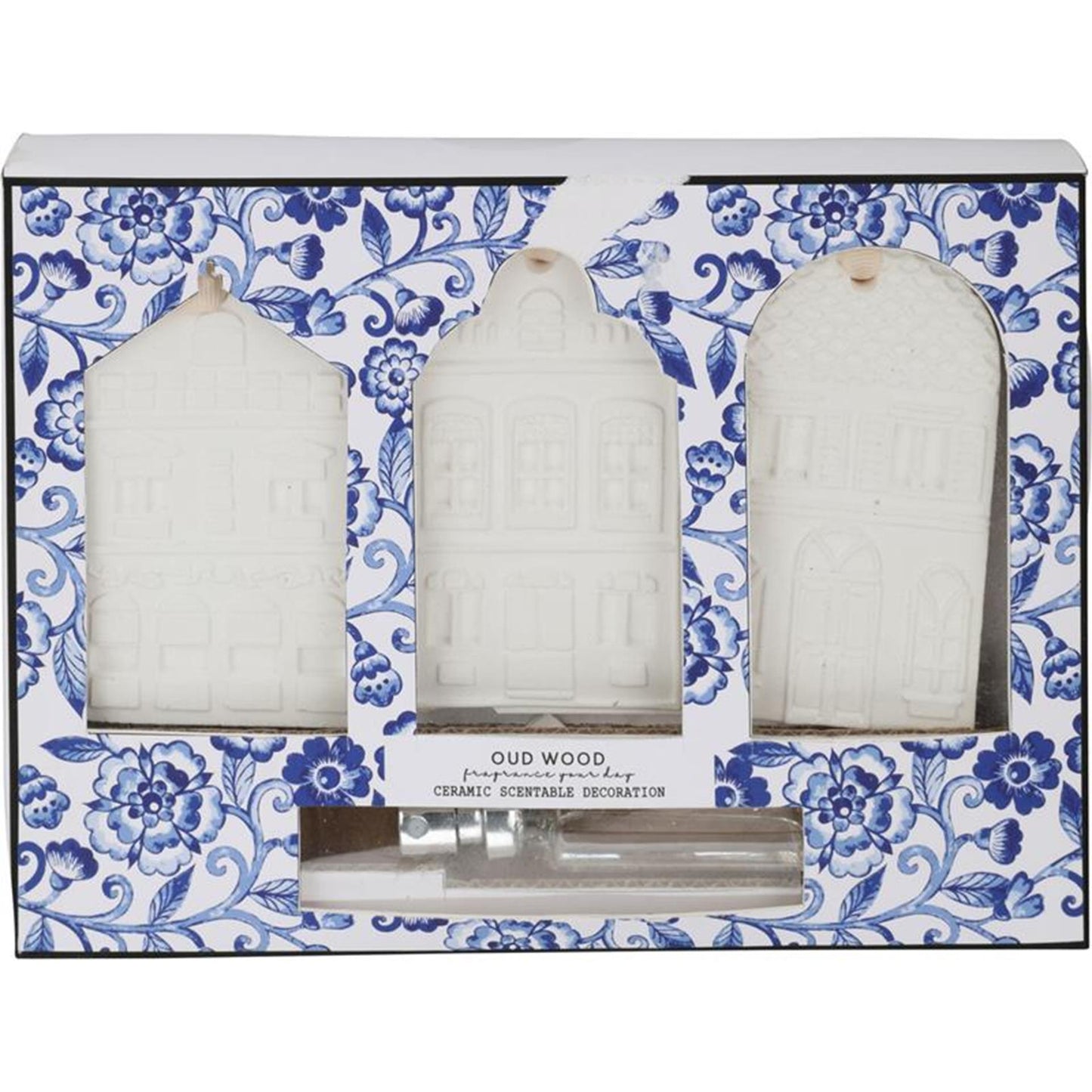 Set di fragranze per lo styling della casa 3 pezzi blu Delft