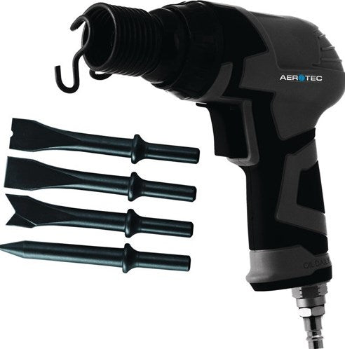 Cincel de aire comprimido Aerotec | 4500 min-¹ | Hexágono de 11 mm | 4-5 años | 1 pieza - 201502009 201502009