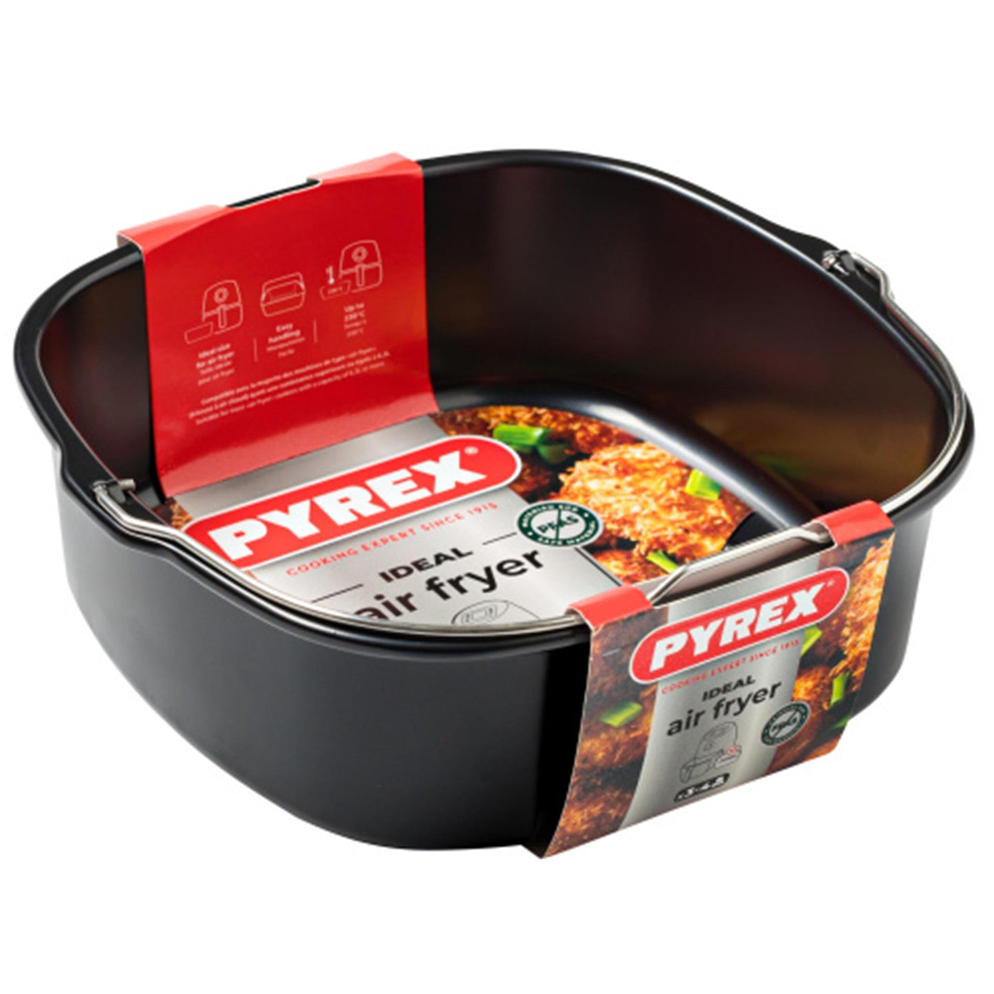 Molde para freidora Pyrex 22x21x7,5cm