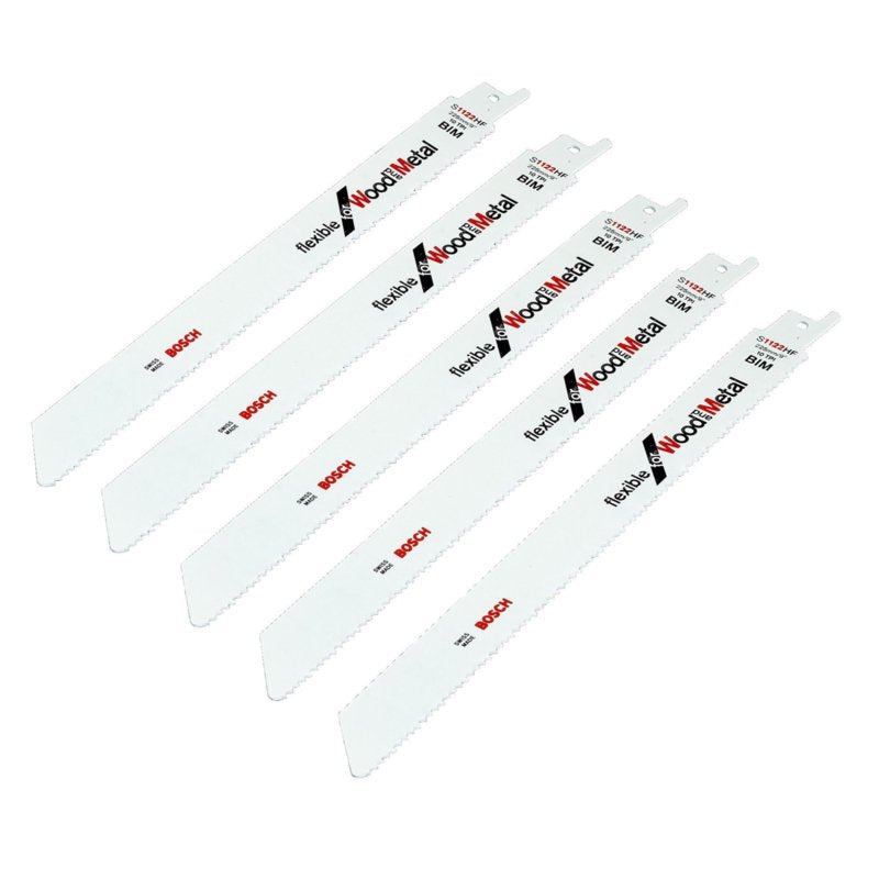 Accessori Bosch lama per sega alternativa s1122hf flessibile per legno e metallo 5pz - 2608656021
