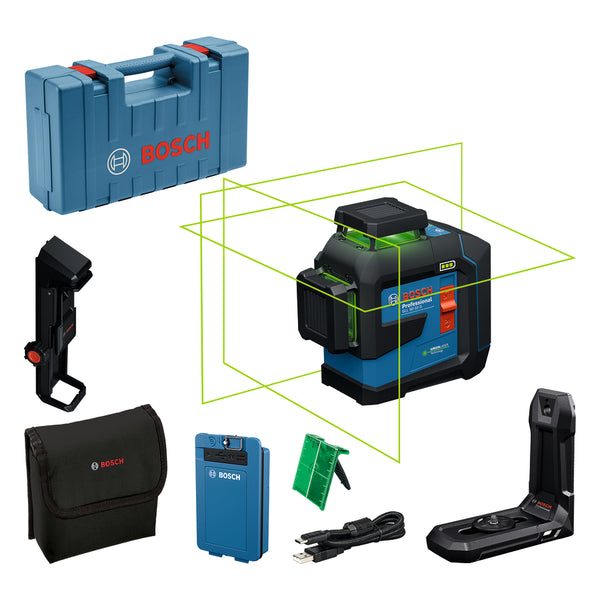 Láser de línea Bosch azul gll 80-33 cg | 1 x batería ba 3.7v 3.0ah xl li-ion | en caso - 0601065501