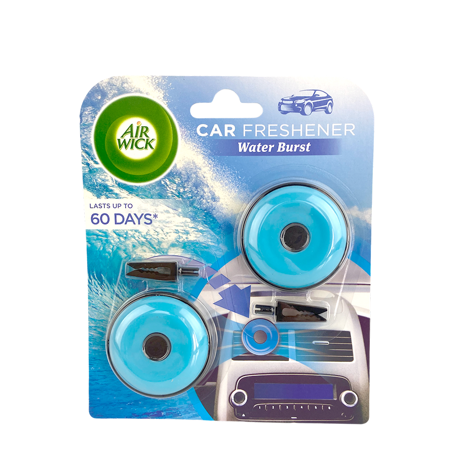 Ambientador para coche Air wick ráfaga de agua 2x8g