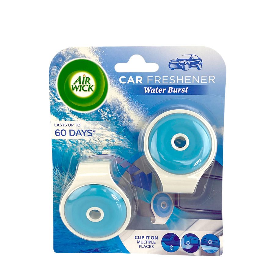 Deodorante per auto Air Wick ad acqua scoppiata 2x9g