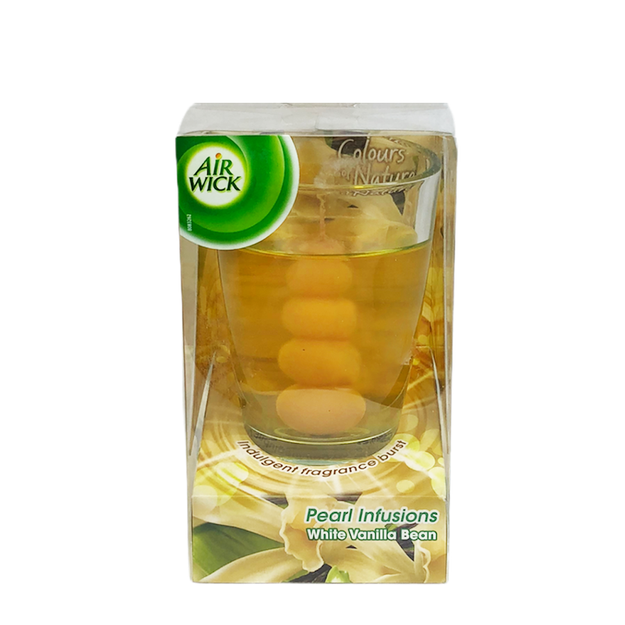 Air wick perfumado cristal perla infusiones vainilla blanca 120g
