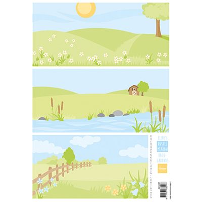 Marianne design • knipvel eline's achtergronden pastel weiden