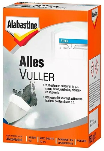 Alabastine alles vuller wit 750gr - 5095966