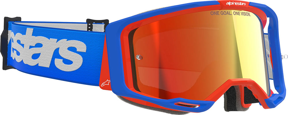 Alpinestars vision 8 wordmark (rojo espejo) - gafas mtb