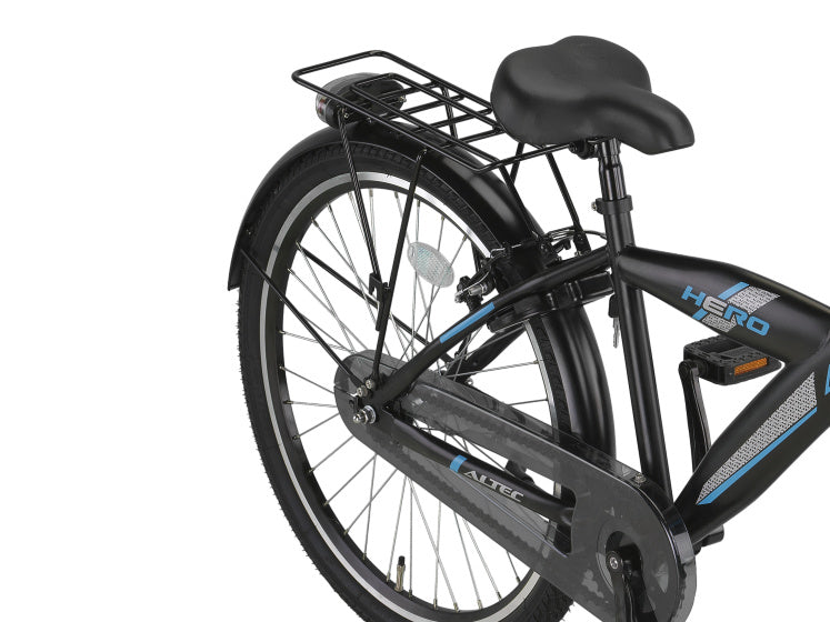 Altec hero 24 inch jongens v-brakes zwart blauw