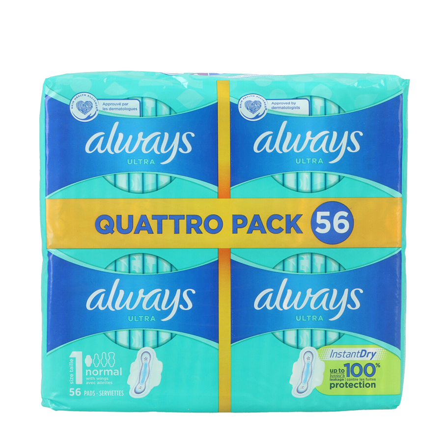 Siempre ultra normal talla 1 con alas 56 piezas