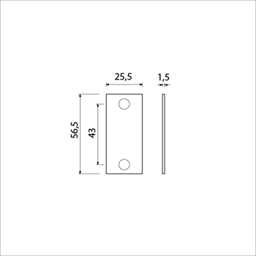 Placca Ami 4 ciechi piani f-1 - 217031