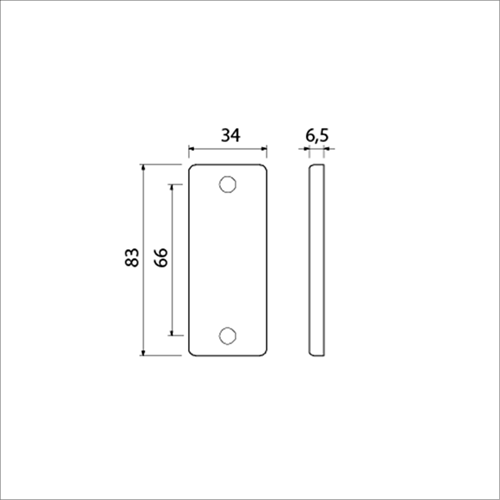 Ami rosone rettangolare 4 dx cieco f-1 - 216401