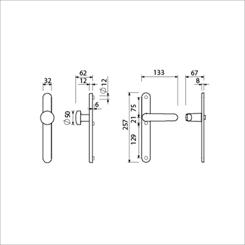 Herraje seguridad ami 257 32 2 persiana kn169 50 f1 a z 378 resorte giratorio 257 32 2 espesor puerta persiana 53 57 mm - 845420