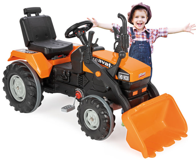 Pilsan super hd 9030 traptractor met voorlader oranje zwart