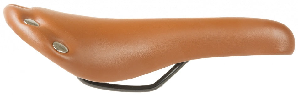 Rivet Race Saddle unisex imitación de cuero marrón