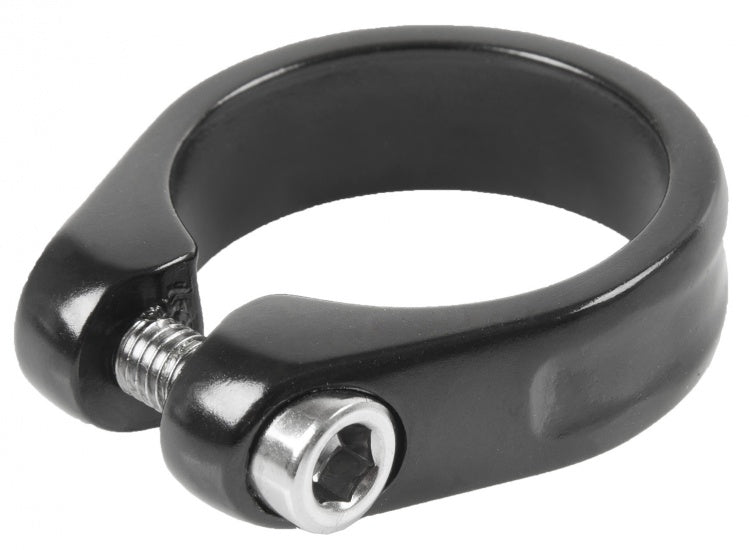 Morsetto a penna a sella-wave 34,9 mm in alluminio nero