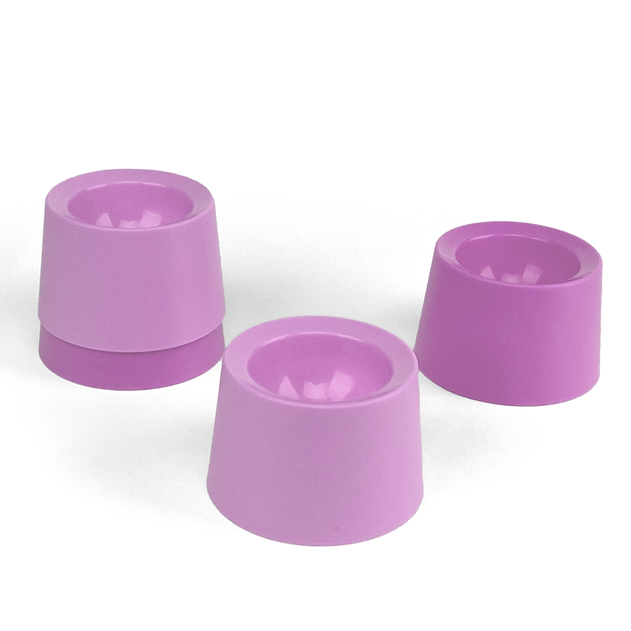Amuse portauovo satinato rosa 4 pezzi