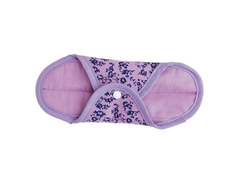 Anae lavabile per il tovagliolo sanitario giorno 2 pezzi. Fiori viola