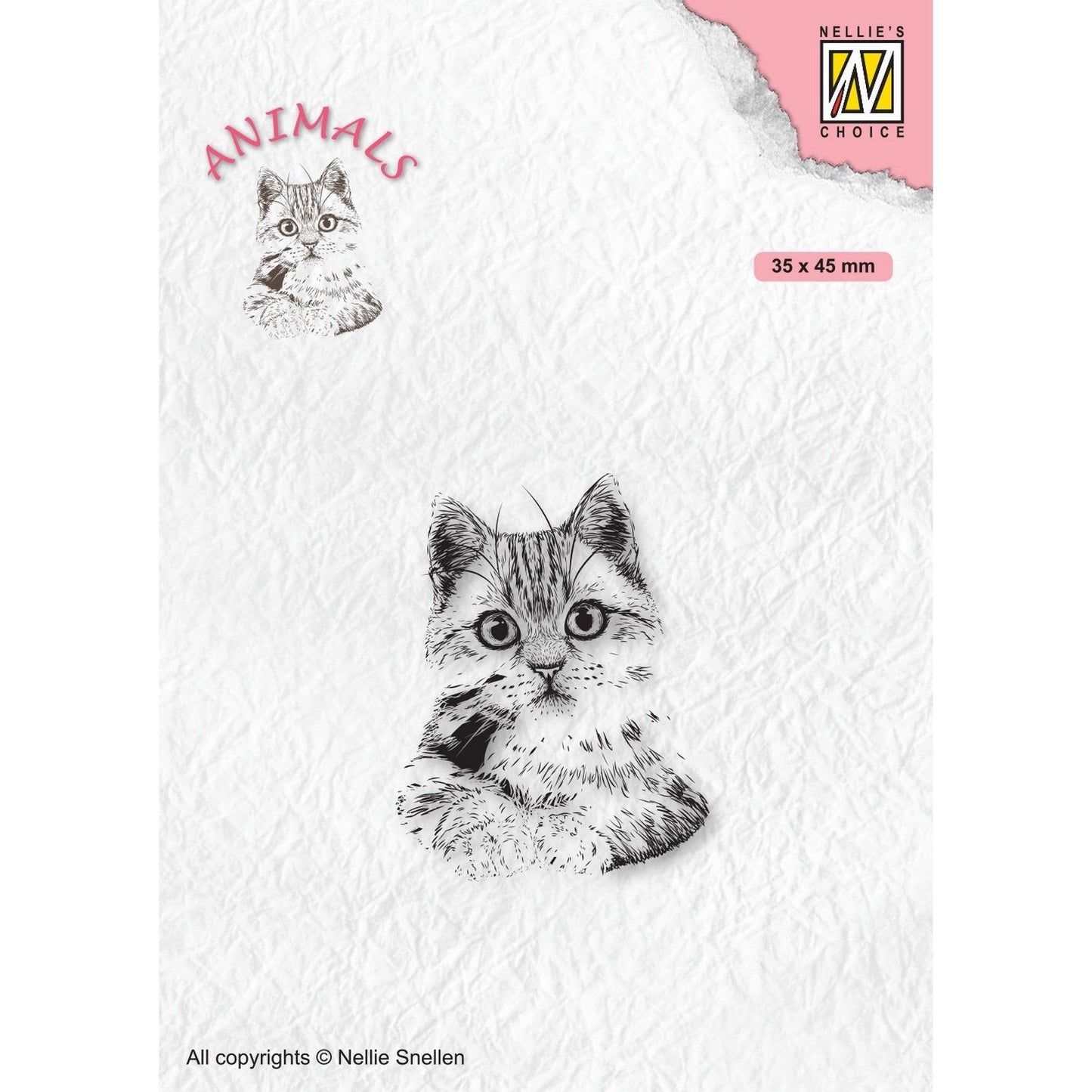 La scelta di Nellie • animali timbri trasparenti gattino