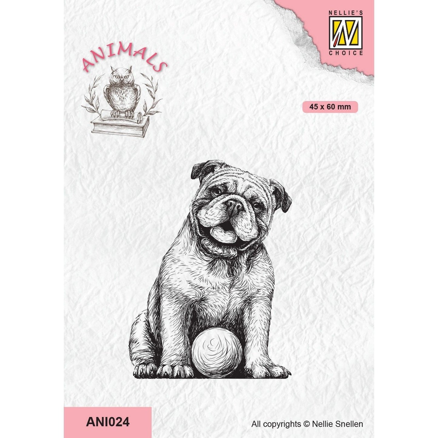 La scelta di Nellie • animali timbri trasparenti cane con palla