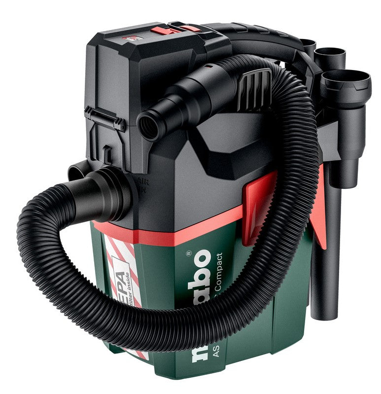 Aspirador multiusos inalámbrico compacto Metabo as 18 hepa pc | 18v | sin baterías ni cargador - 602029850